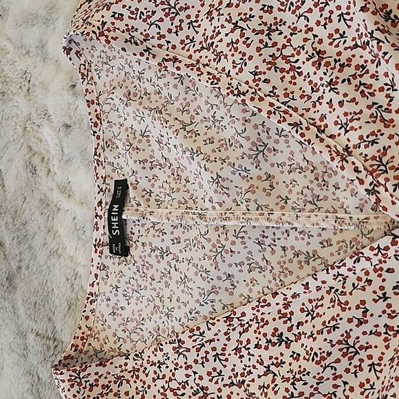 SHEIN Floral Dress A-Line Silhouette Dress Western Casual Size S - Picture 3 of 9